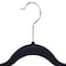 Simplify Velvet Hangers with Clips in Black, 6PK 23250-BLACK - alternate 2